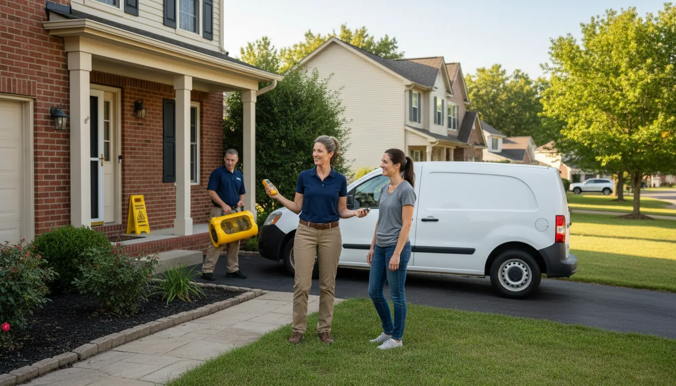Residential water damage restoration in Strunk, KY